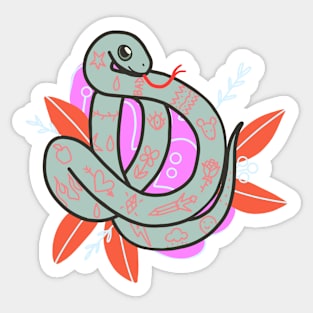 Tattooed Baby Snake Sticker